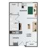 Floor plan: Open Bedroom A