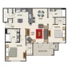 Floor plan: B3B