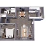 Floor plan: A2 - MAPLE - 624 sq ft.