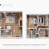Floor plan: 3 Bed 2 Bath TH