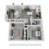 Floor plan: 2 Bedroom Remodeled