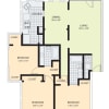 Floor plan: 3 x 2 Pendelton