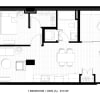 Floor plan: 1 Bed 1 Bath Den A