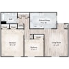 Floor plan: Heritage 2 Bedroom