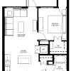 Floor plan: One Bedroom B
