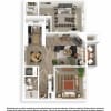 Floor plan: 2x2 Classic Spruce