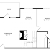 Floor plan: Medium 1 Bedroom