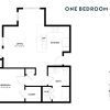 Floor plan: One Bedroom A1