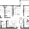 Floor plan: Three Bedroom B (Wheelchair Accessible)