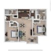 Floor plan: 2x2 Large - Anne