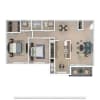Floor plan: 2 Bed Wildridge - with W/D