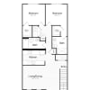 Floor plan: The Birch Loft Apartment