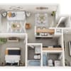 Floor plan: B3 Two Bedroom