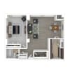 Floor plan: 1 BEDROOM