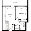 Floor plan: Julian32 1 Bed X 1 Bath