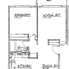Floor plan: 1x1 D - 628