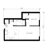 Floor plan: 1 Bedroom - A6