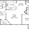Floor plan: B1 - Kensington
