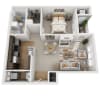Floor plan: Aviary Gardens (A1A)