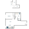Floor plan: 1x1 C5 + Loft