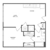 Floor plan: A08 - One Bedroom
