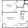 Floor plan: A1 1Bedroom 625sf
