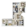 Floor plan: 2X2 A