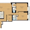Floor plan: 2 Bedroom + Den