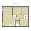 Floor plan: Three Bedroom One Bath