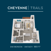 Floor plan: 1Bed1Bath