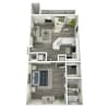 Floor plan: 1x1