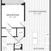 Floor plan: A1 - 1 Bed_1 Bath
