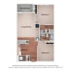 Floor plan: Two Bedroom B (60%)