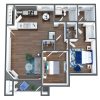 Floor plan: Two Bedroom