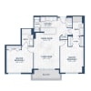 Floor plan: 2/2 CORSICA