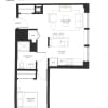 Floor plan: 1 BR B-9
