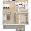 Floor plan: One Bedroom / One Bath