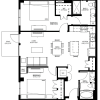 Floor plan: Two Bedroom - L (80%)