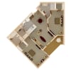 Floor plan: 2 Bedroom 2 Bathroom