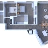 Floor plan: Two Bedroom B6