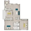 Floor plan: 3x2-1100