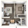 Floor plan: 1x1