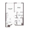Floor plan: 1 Bed/1 Bath - A5 Bldg C