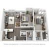 Floor plan: Two Bedroom C2