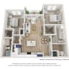 Floor plan: The Buxton 2BD 2BA