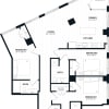 Floor plan: 3 Bed/3 Bath-3K1 ANSI