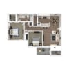 Floor plan: Cedar - 2x1 Upgrade