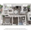 Floor plan: A4 1 Bed + Den