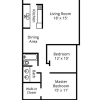 Floor plan: 2 Bedroom