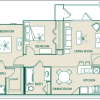 Floor plan: 2x2-B 60%